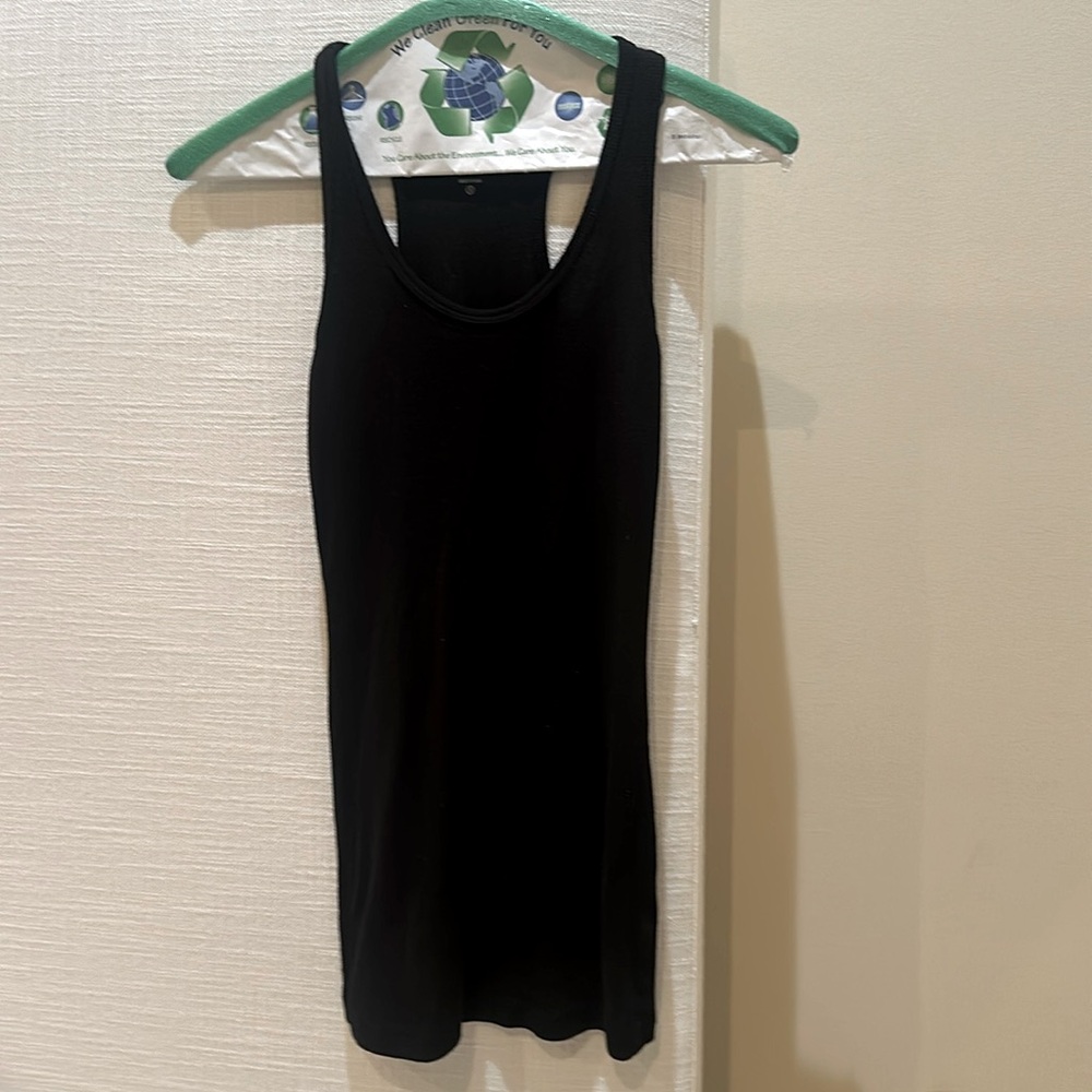 Splits 59 Black Ribbed Tank Size Small